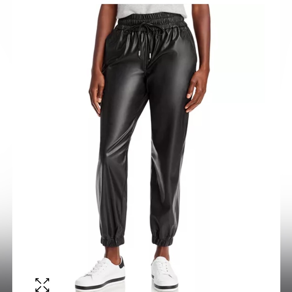 Blank NYC faux leather jogger pants